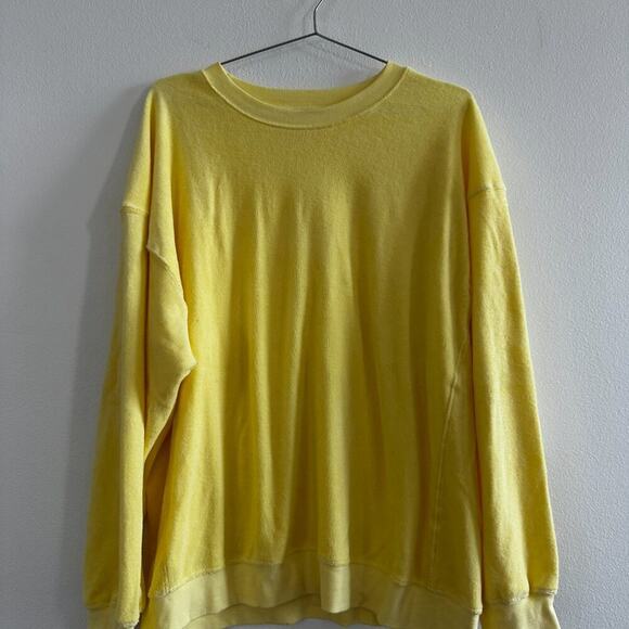 Daily Drills Terry Crewneck Sweatshirt – Yellow - Picture 2 of 3